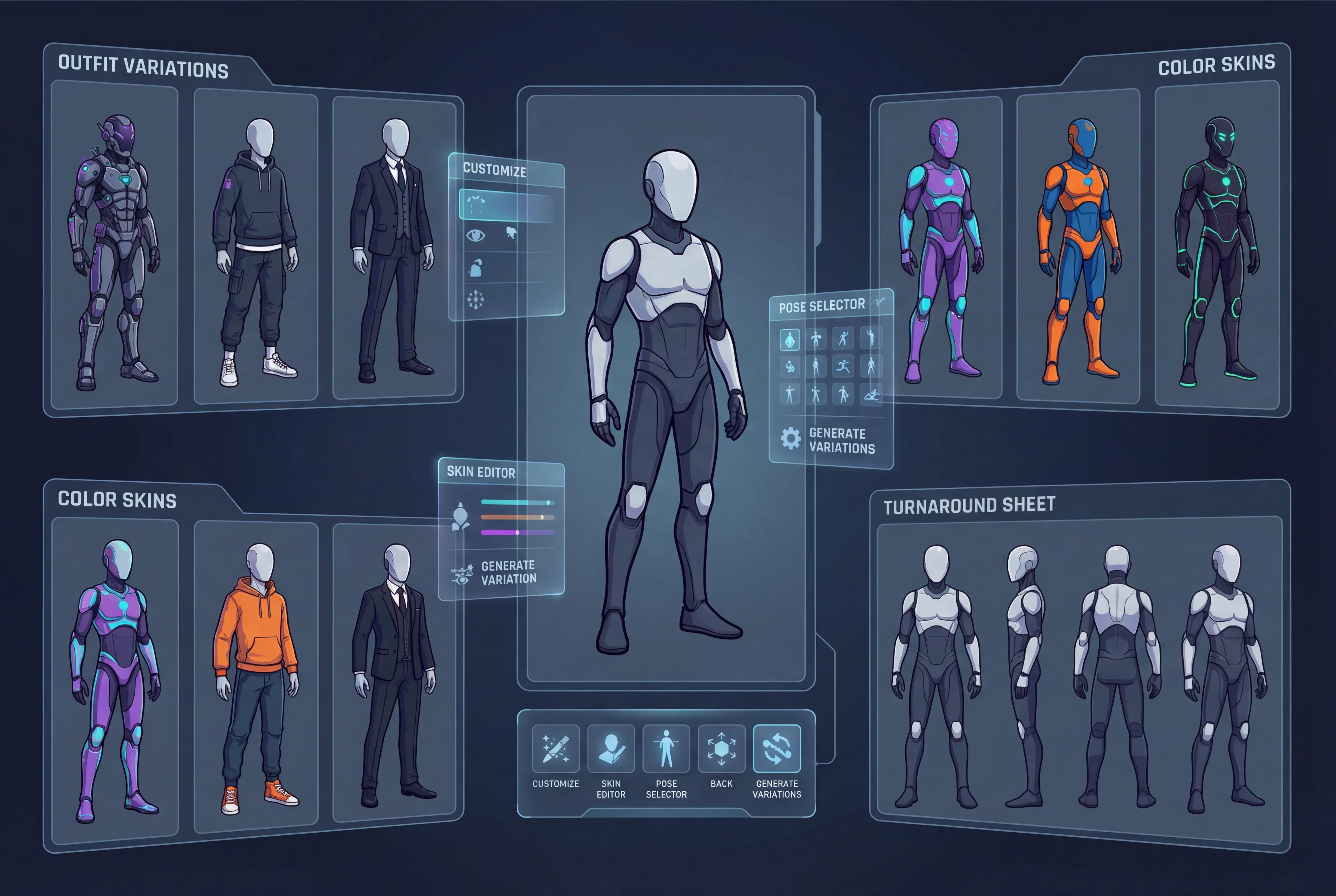 Game character sheet use case